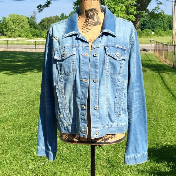 Arizona Jean Company Jackets & Blazers - Super Soft Distressed Boyfriend Jean Jacket NWOT